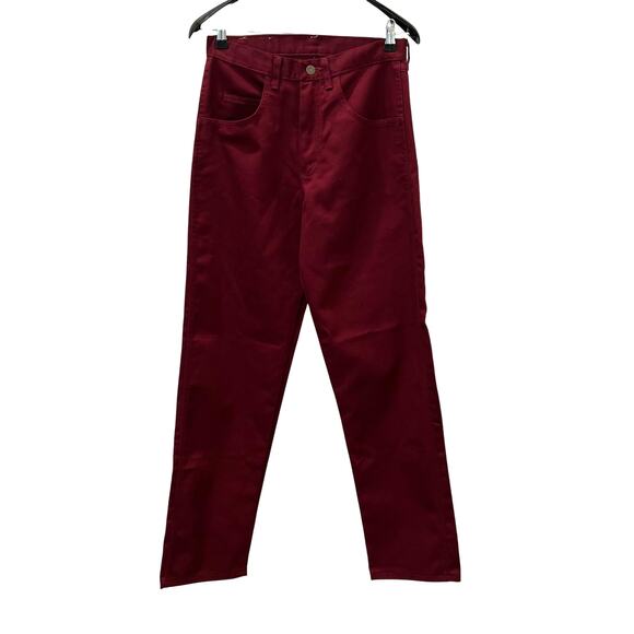 Wrangler  Jeans Burgundy Red 5 Pocket Style 30 x 32 - Picture 1 of 11